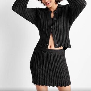 Future Collective x Jenee Naylor Braided Sweater Mini Skirt